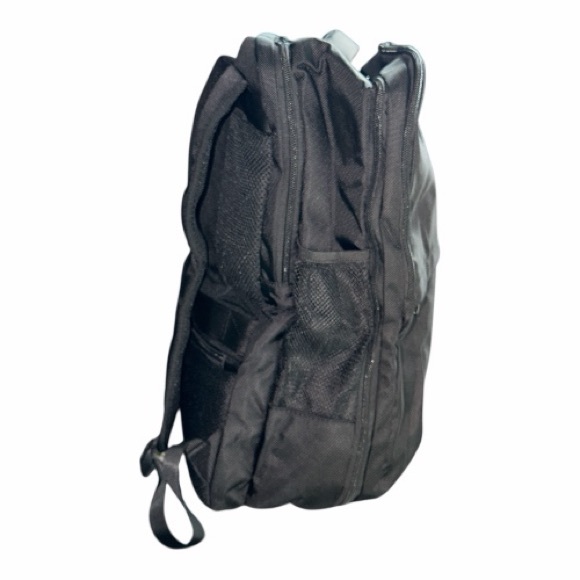 Matien Black Backpack Carry On Travel Bag 17 inch New - Picture 5 of 13